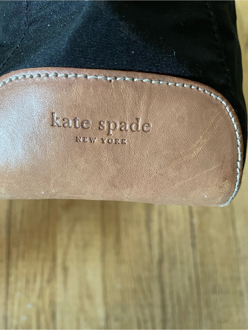 kate spade Black and Brown Leather-Trim Shoulder Bag